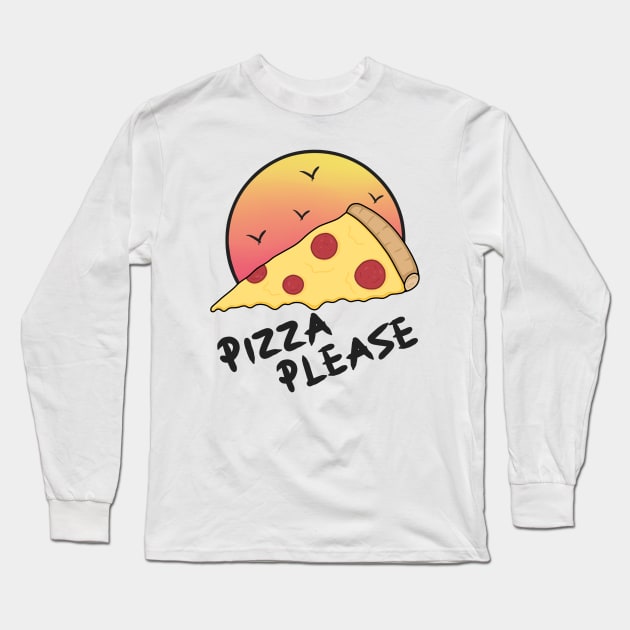 Pizza please Long Sleeve T-Shirt by Jasmwills